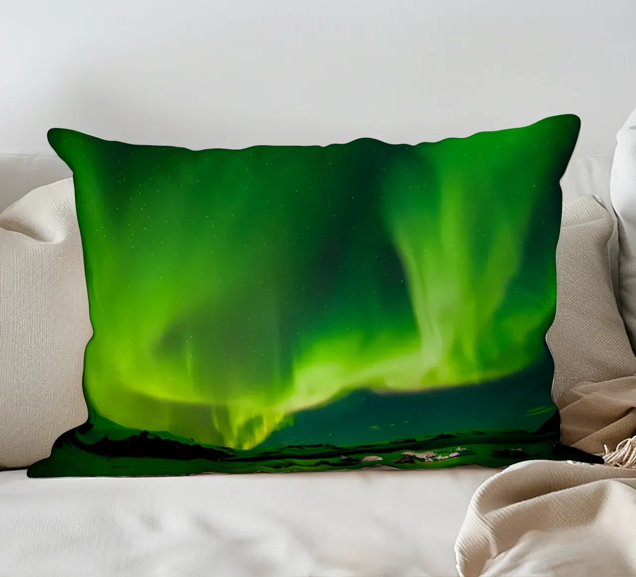Aurora Shot decorative cushion by Matthew Katz