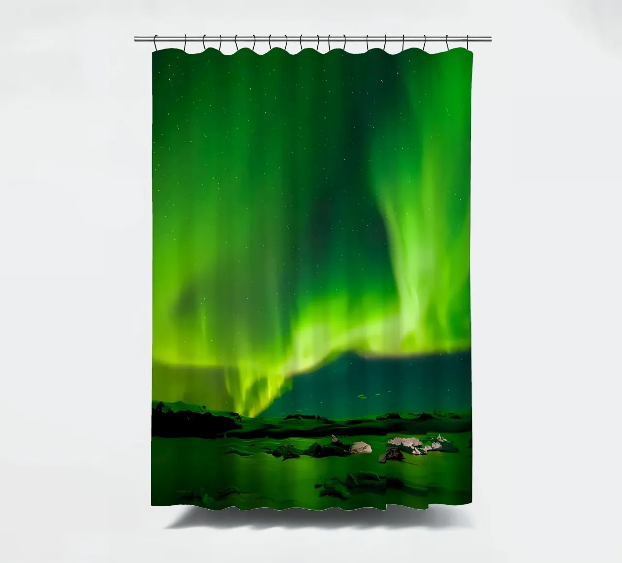Aurora Shot shower curtain by Matthew Katz