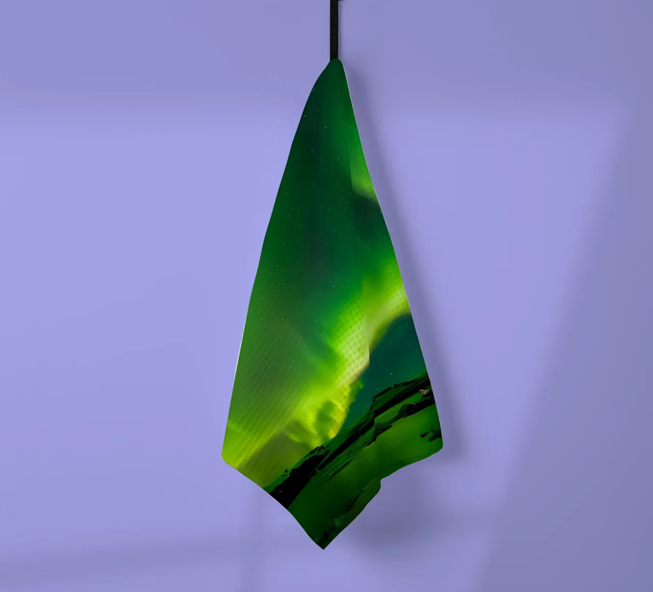 Aurora Shot tea towel by Matthew Katz