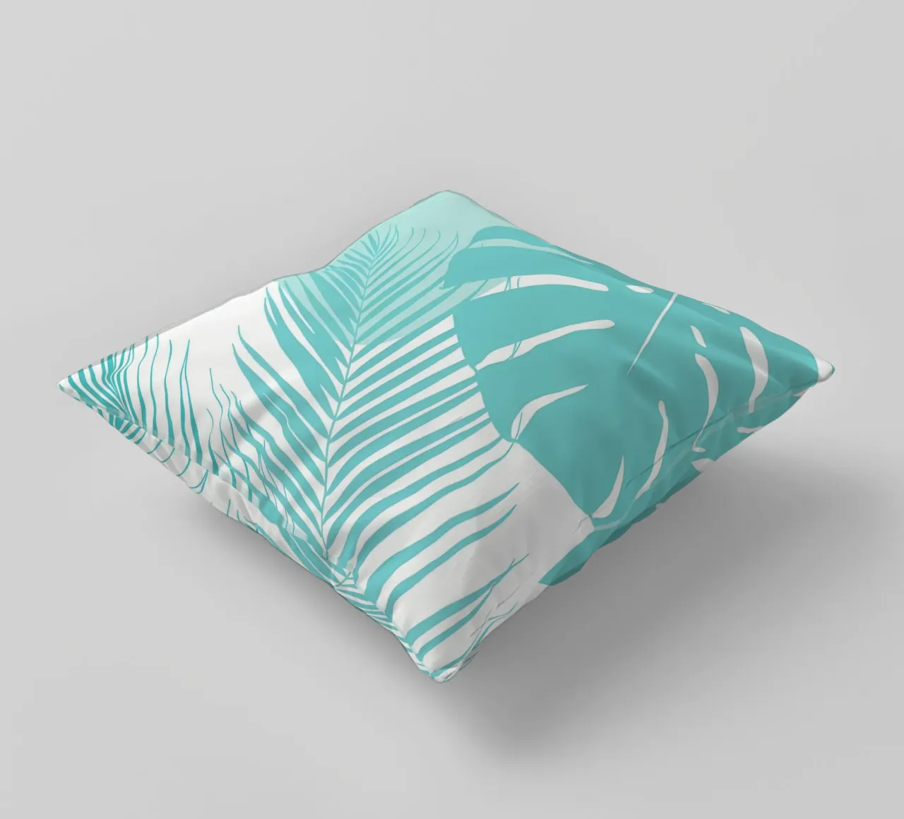 Monstera minima Palm 10a cuscino da Nicholas Campbell