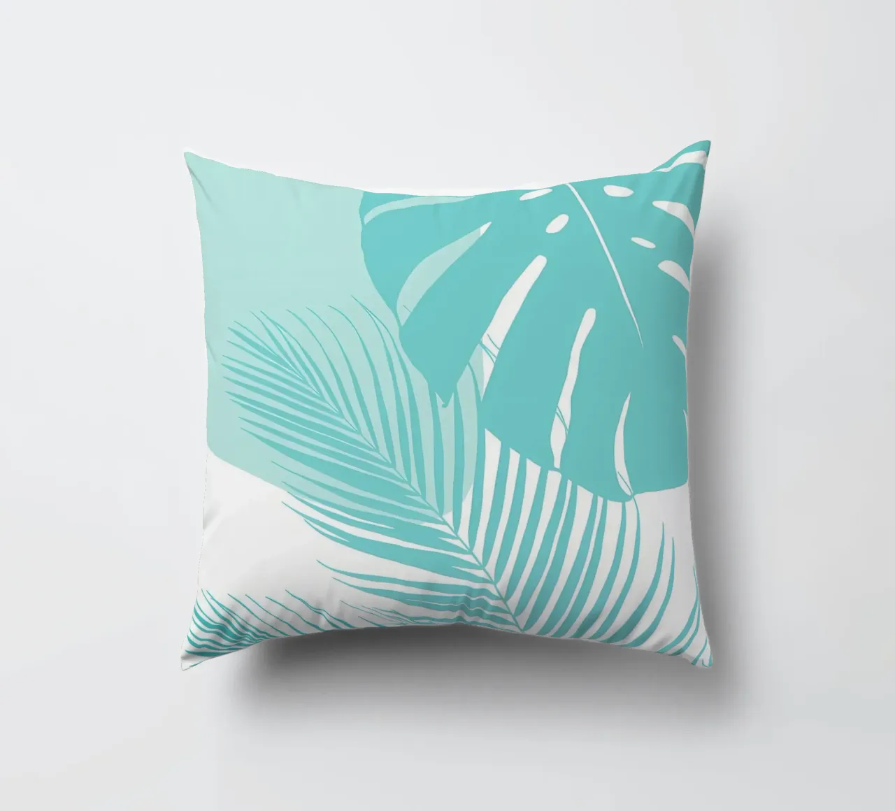 Monstera minima Palm 10a cuscino da Nicholas Campbell