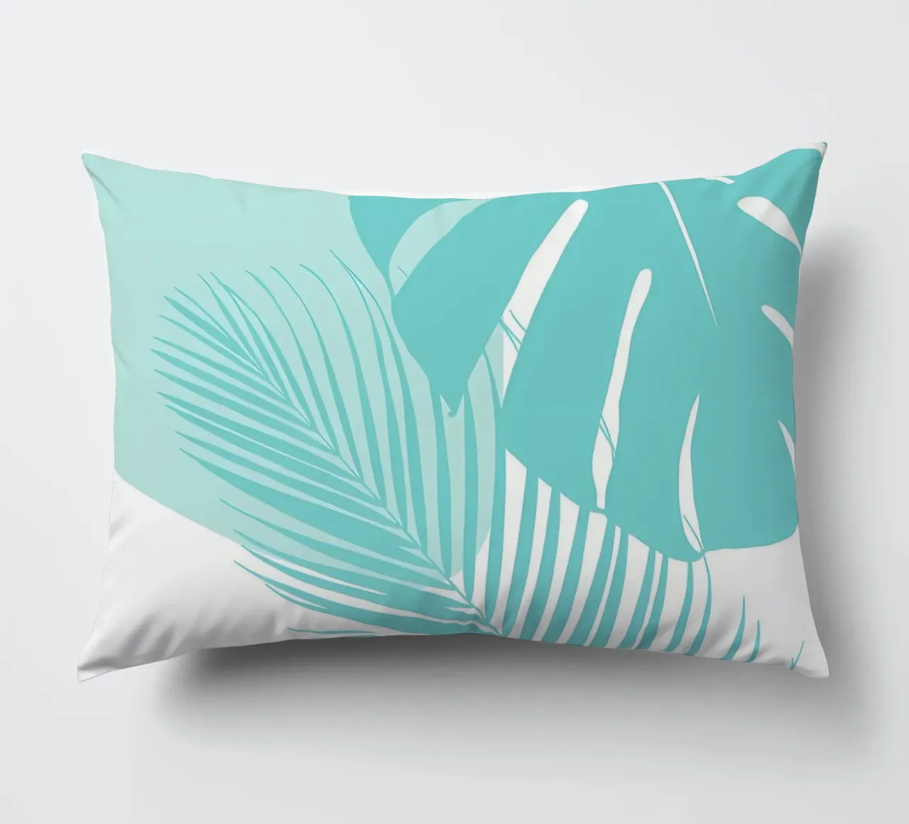Monstera minima Palm 10a cuscino da Nicholas Campbell