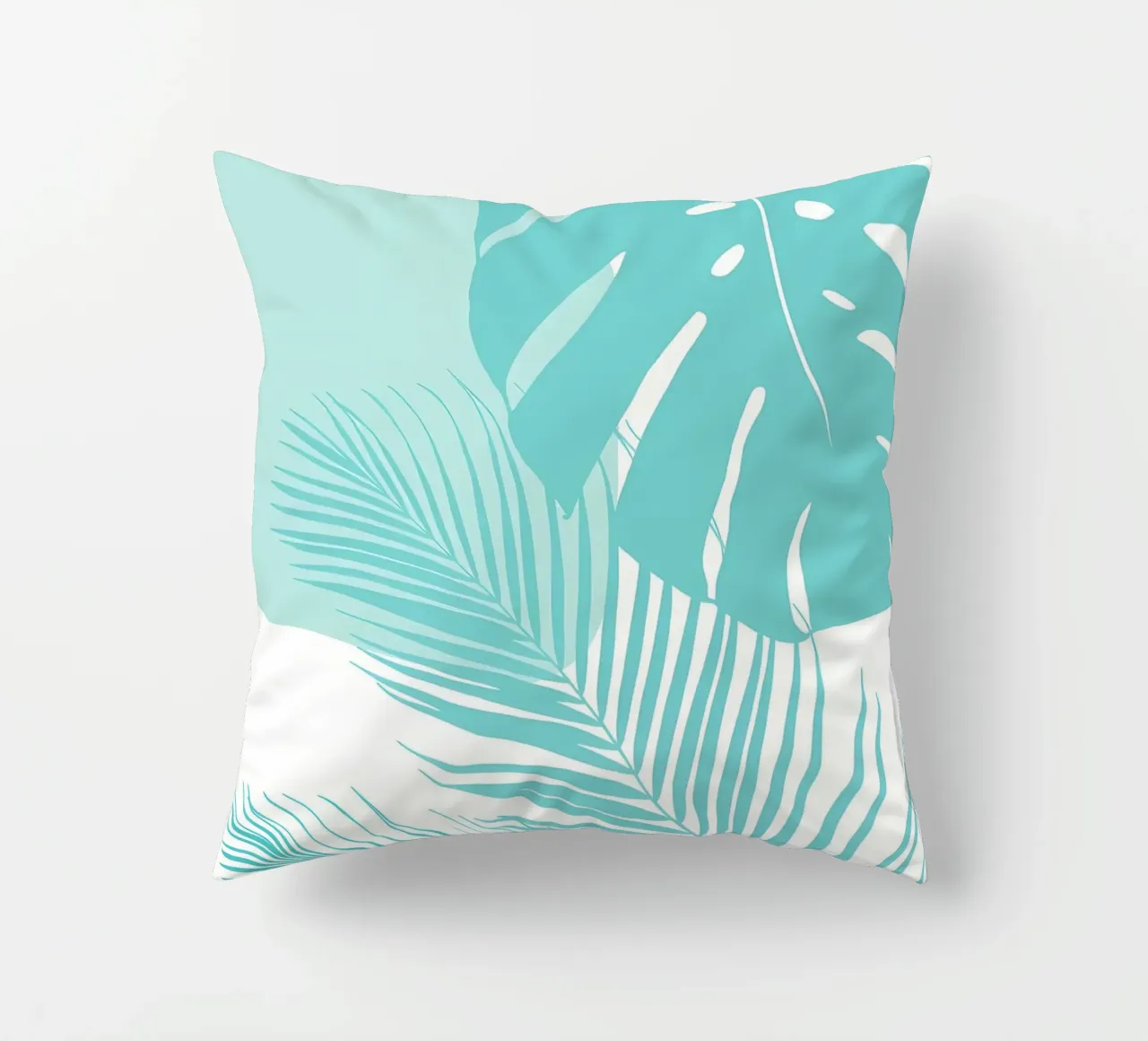 Monstera minima Palm 10a cuscino da Nicholas Campbell