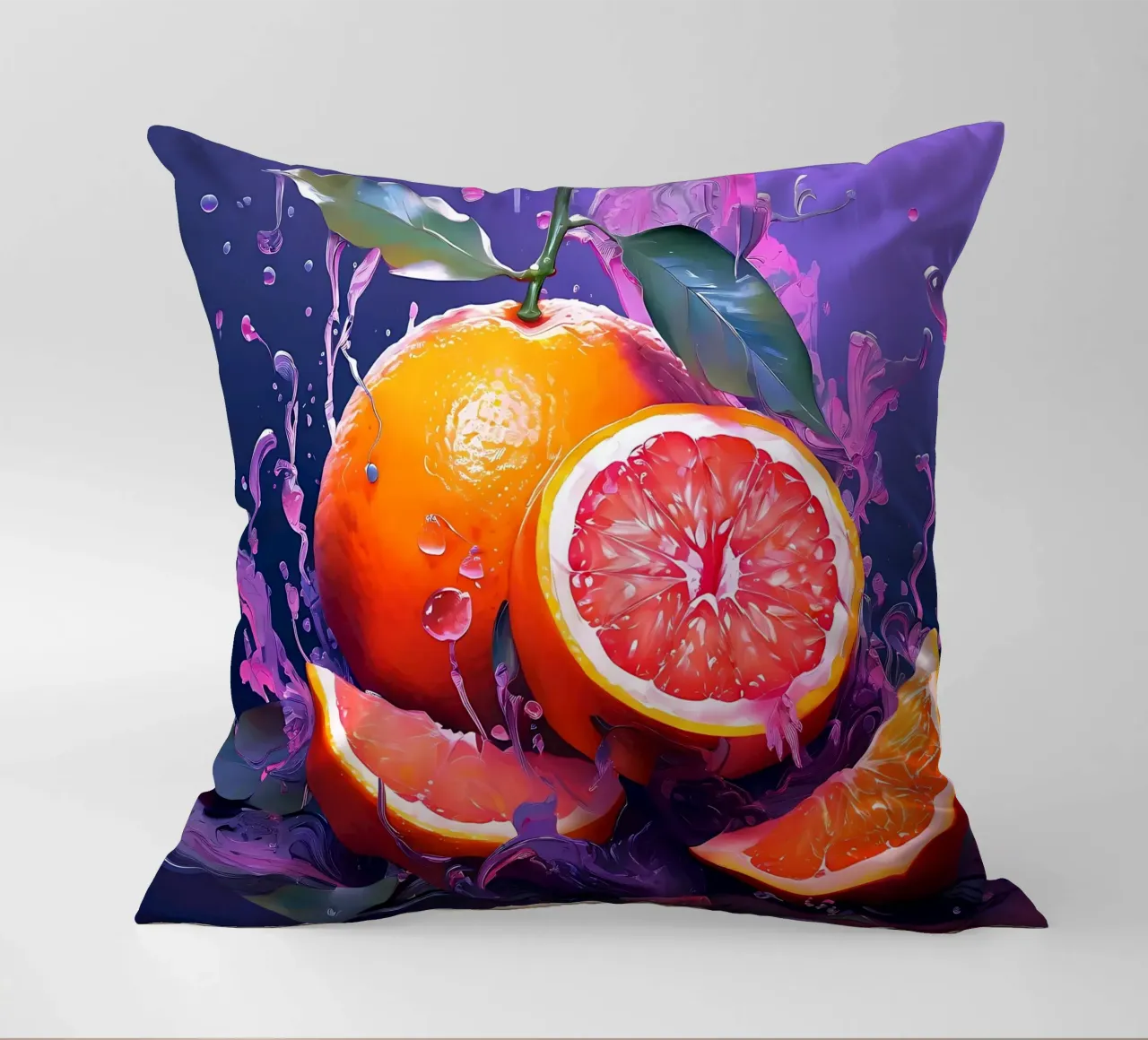 Arancione_1 cuscino da Pink- und LoveArt by LK