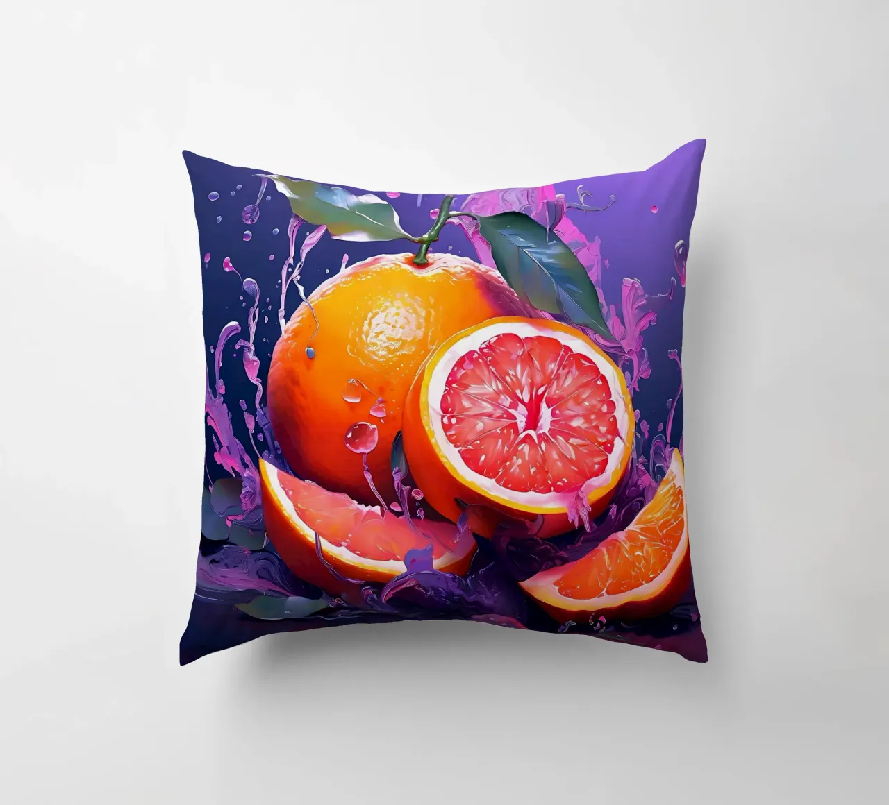 Arancione_1 cuscino da Pink- und LoveArt by LK