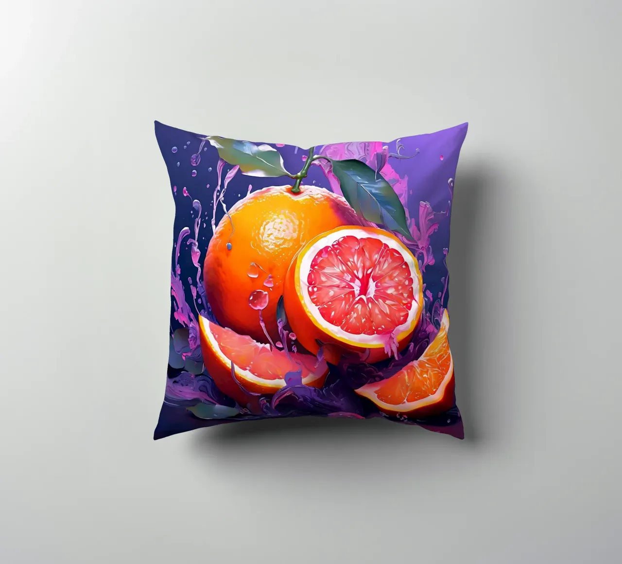 Arancione_1 cuscino da Pink- und LoveArt by LK