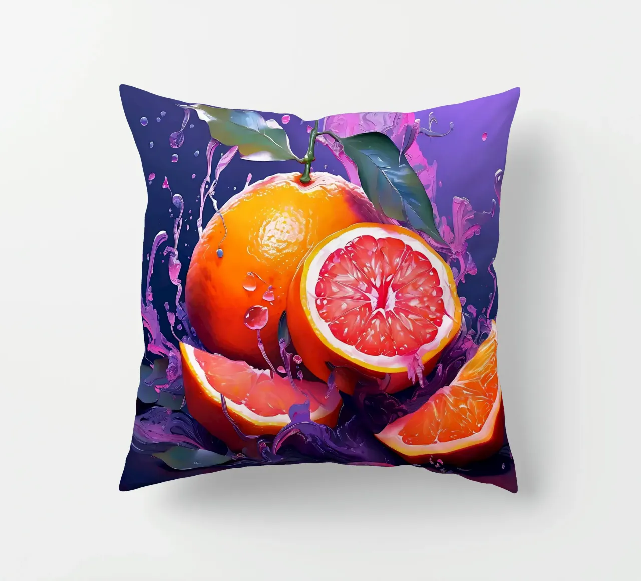 Arancione_1 cuscino da Pink- und LoveArt by LK