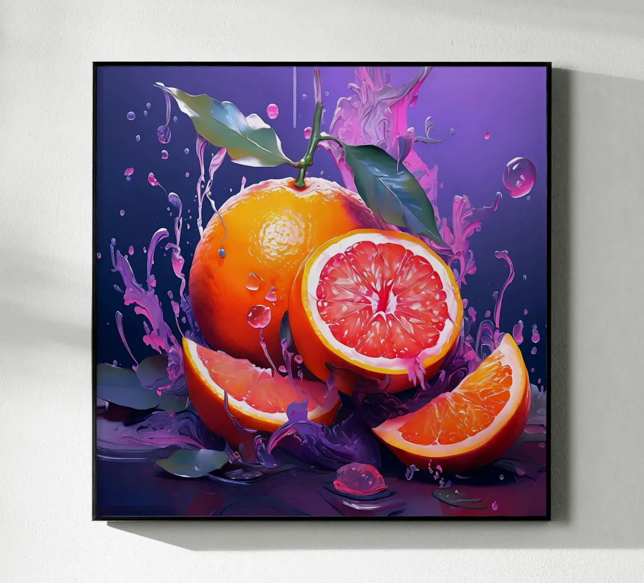 Orange_1 acrylic glass by Pink- und LoveArt by LK