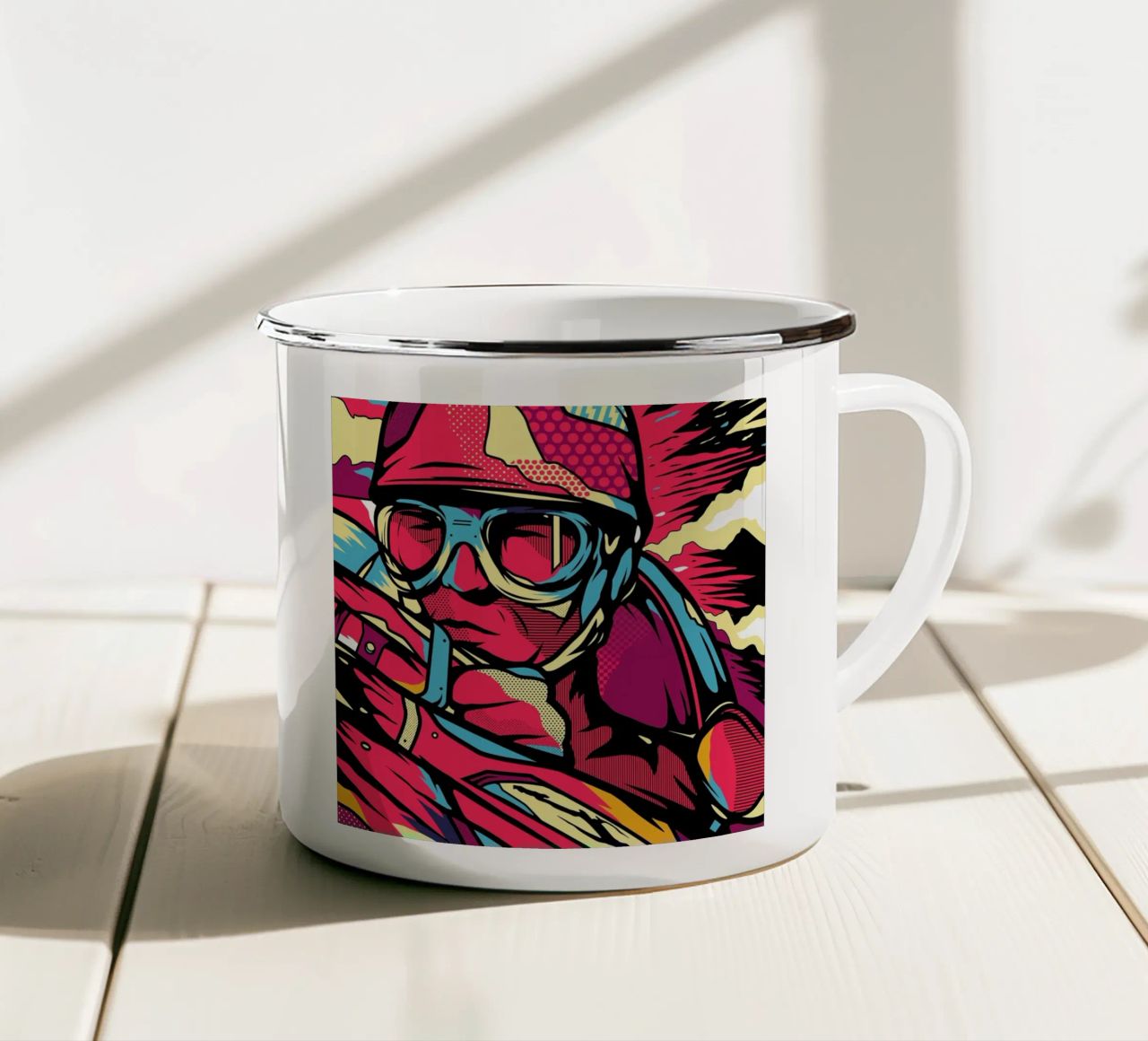 Instinct tazza in smalto da Van Orton Design