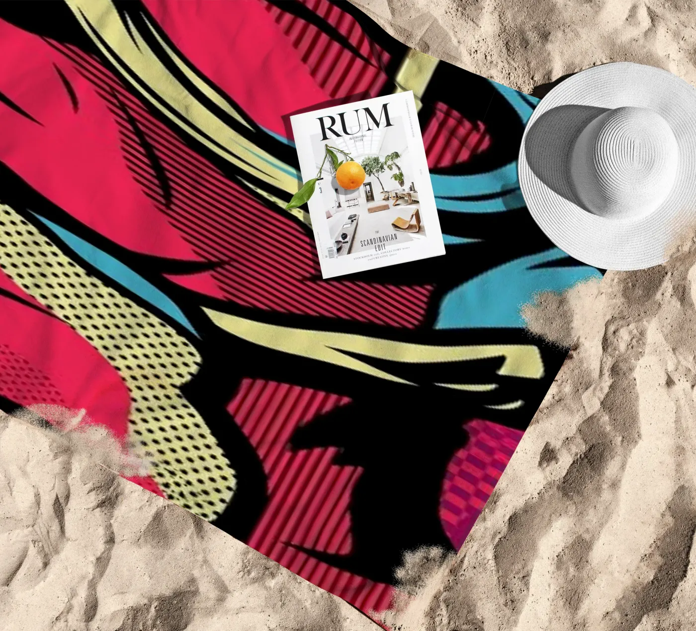 Instinct strandhanddoek van Van Orton Design