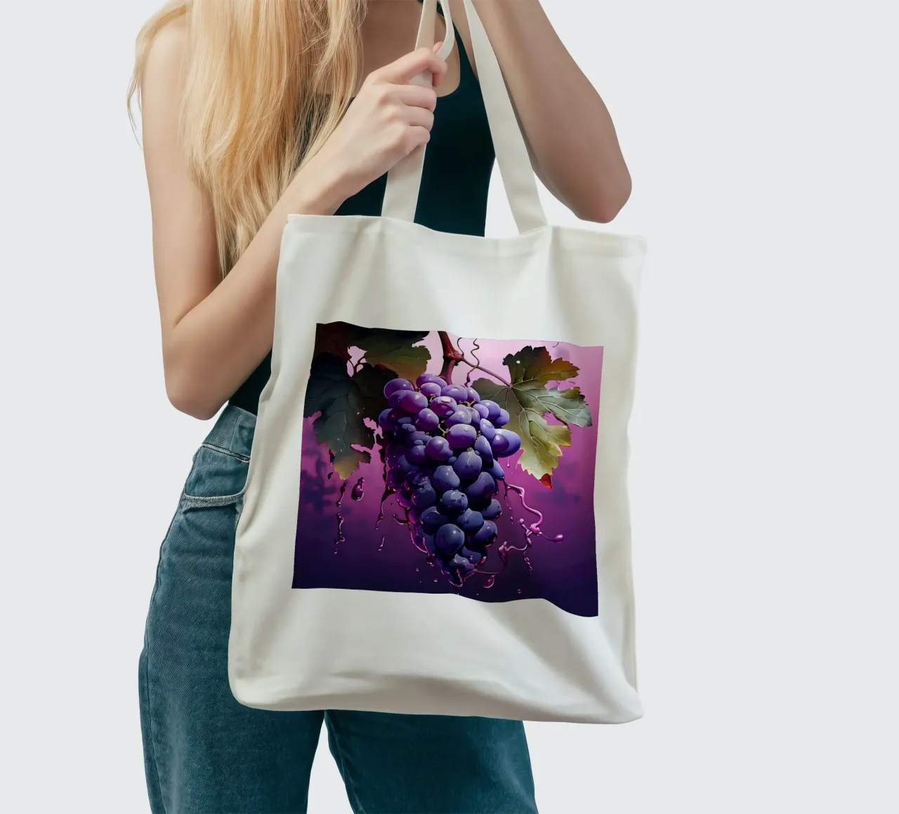 Uva_1 borsa in juta da Pink- und LoveArt by LK