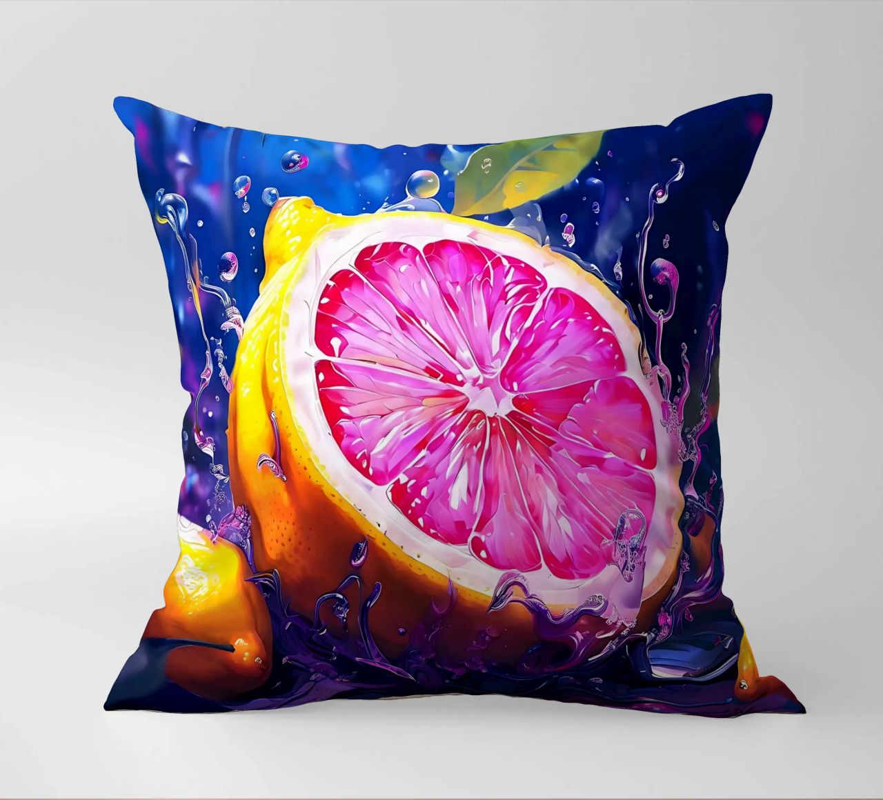 Zitrone_1 cuscino da Pink- und LoveArt by LK