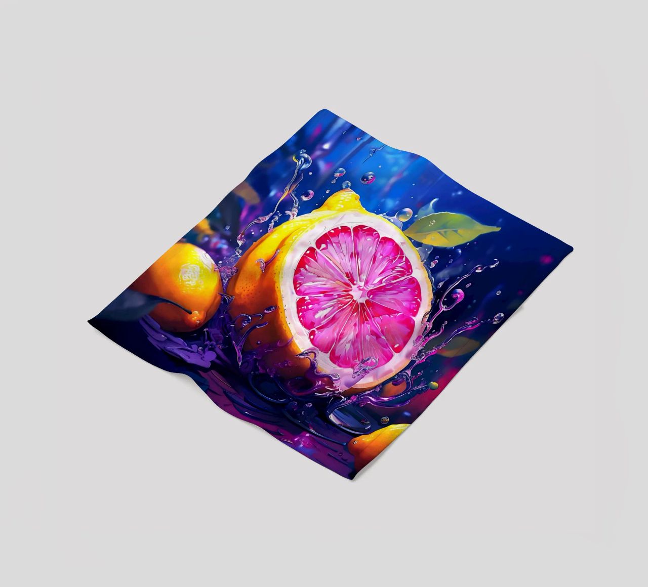 Zitrone_1 coperta in pile da Pink- und LoveArt by LK