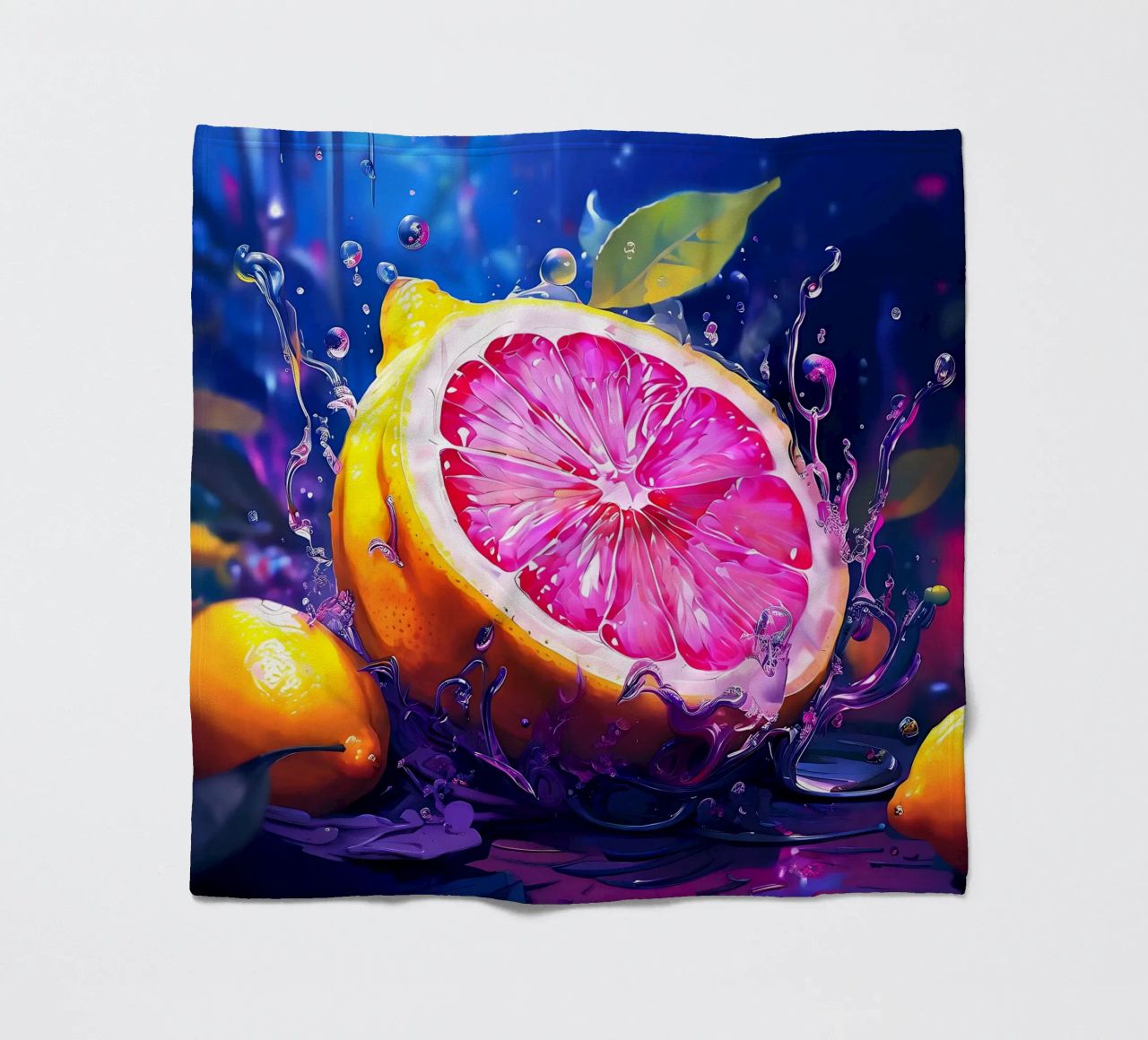 Zitrone_1 coperta in pile da Pink- und LoveArt by LK