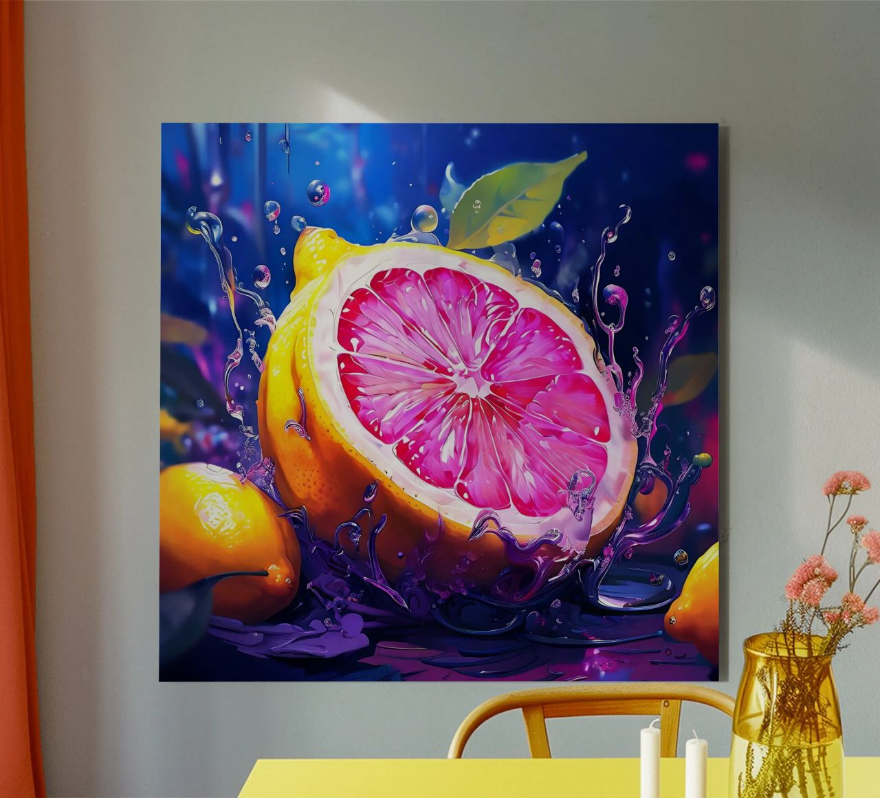 Zitrone_1 alluminio dibond da Pink- und LoveArt by LK