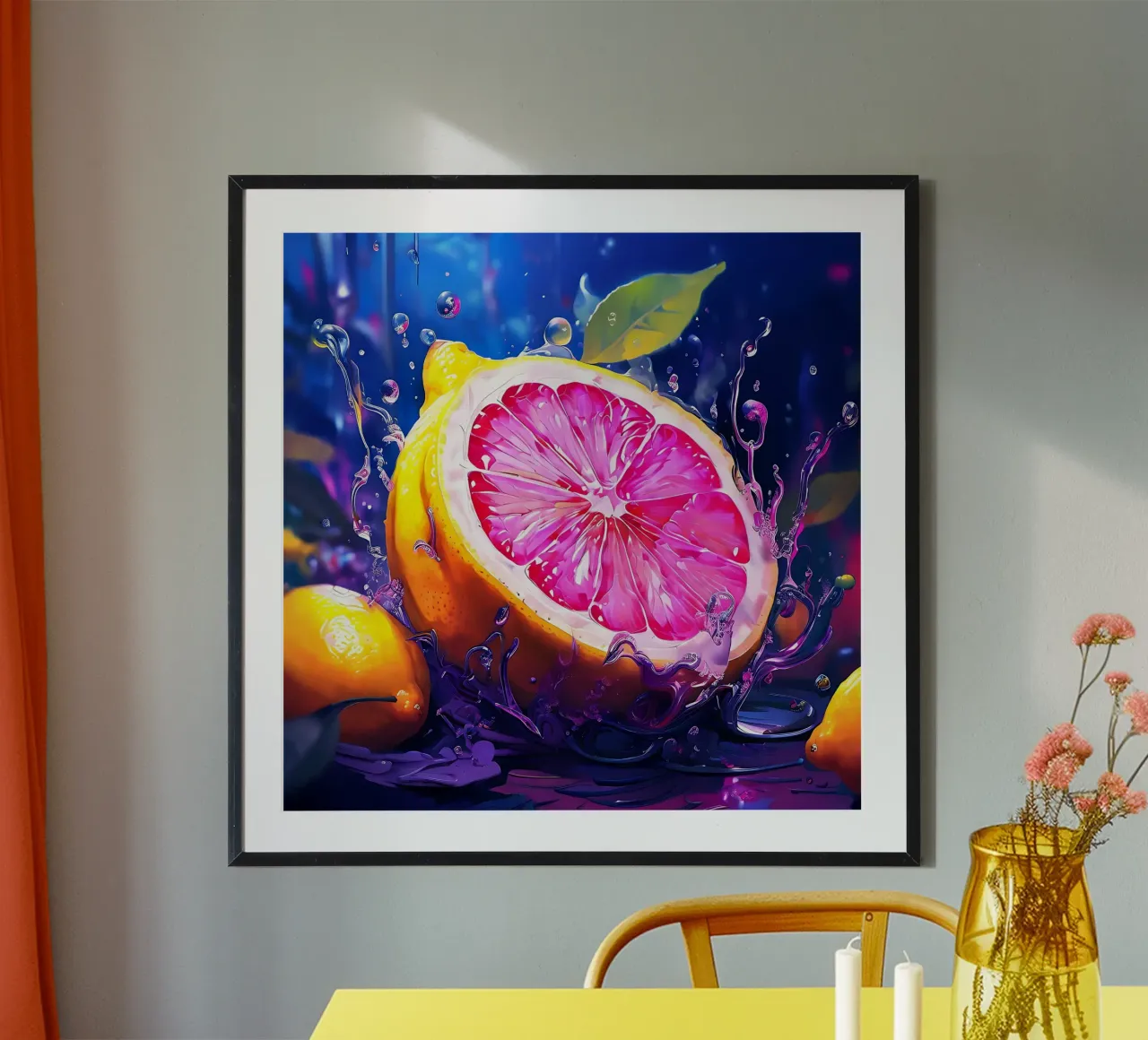 Zitrone_1 poster da Pink- und LoveArt by LK