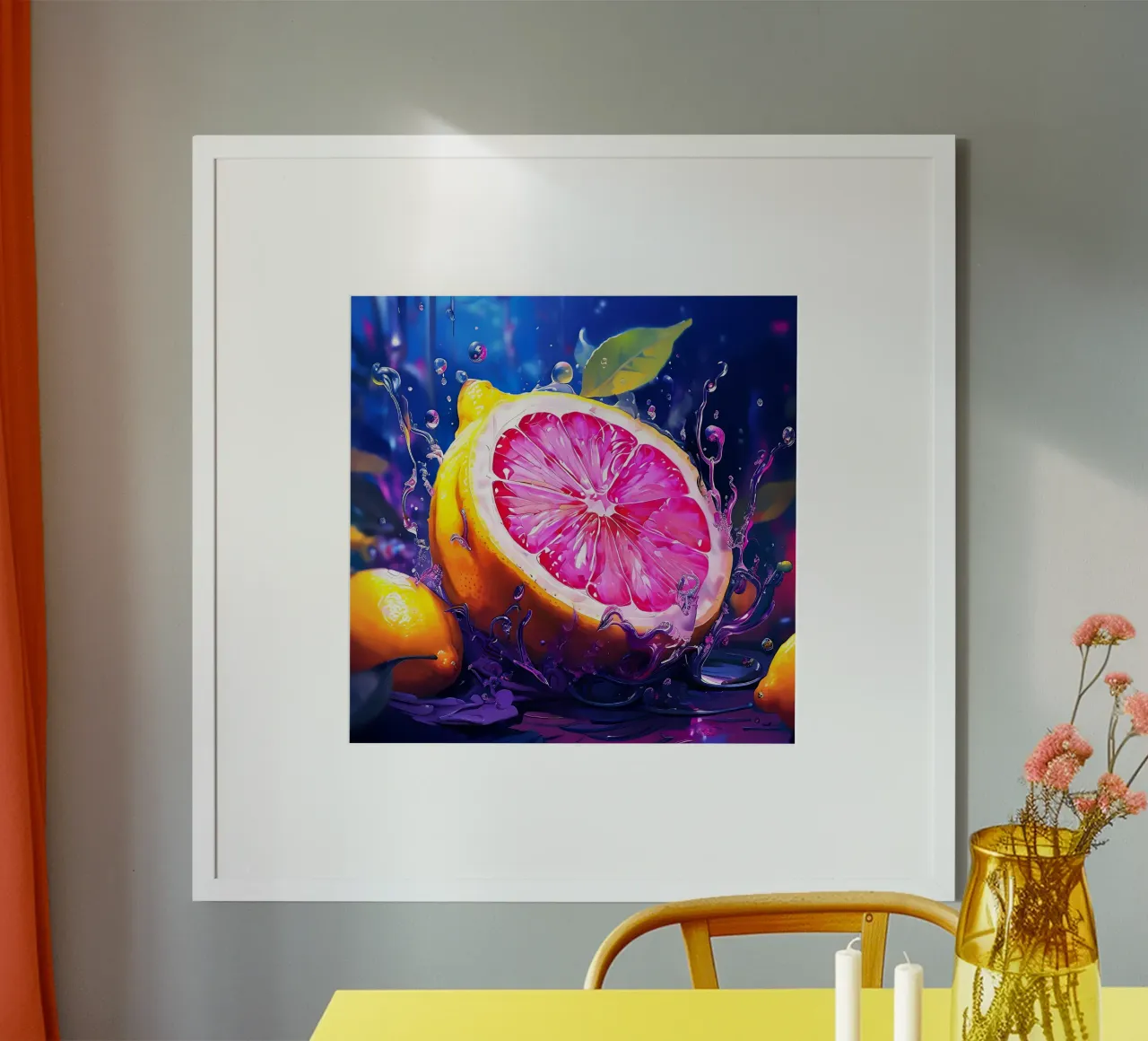 Zitrone_1 poster da Pink- und LoveArt by LK