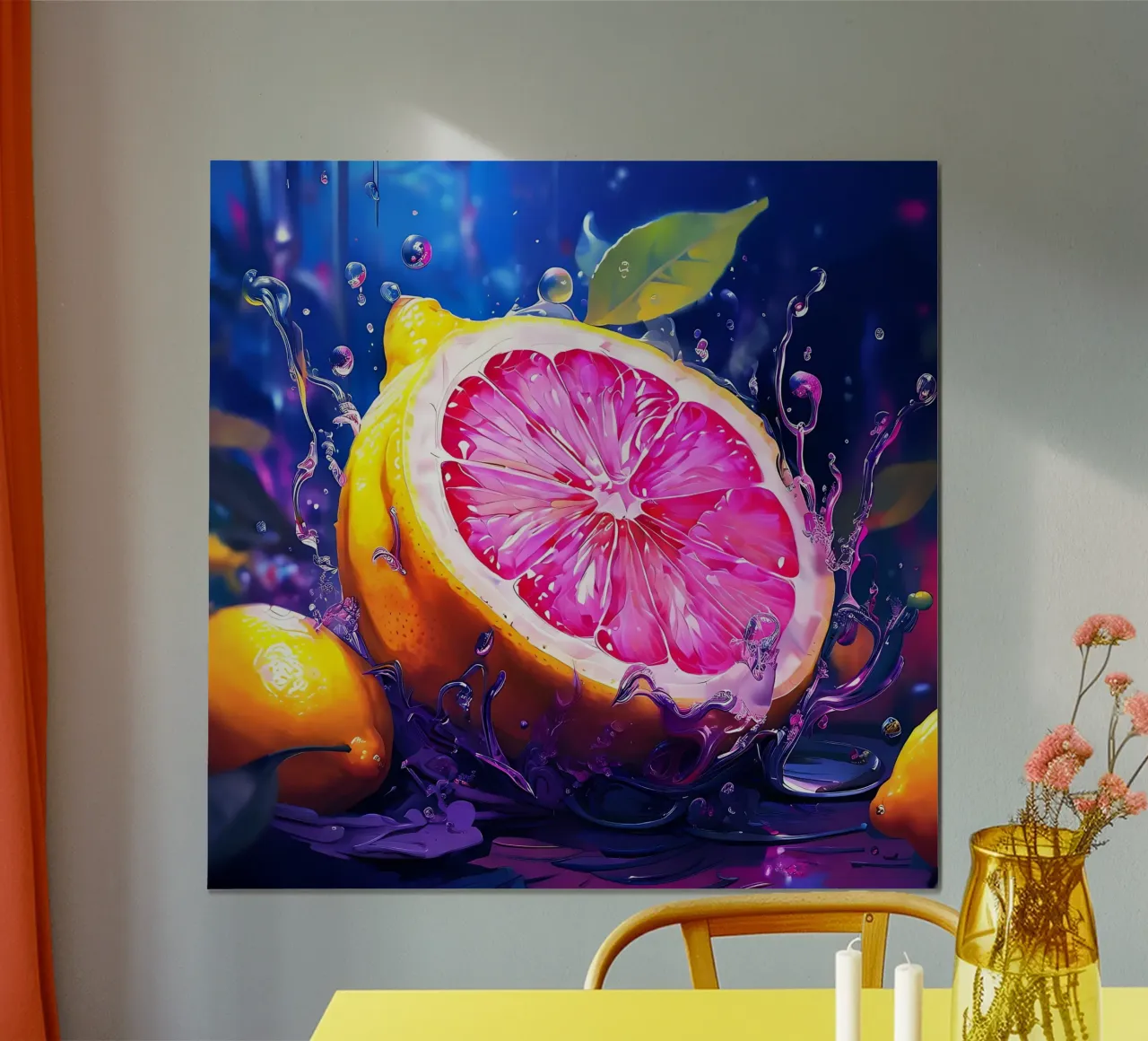 Zitrone_1 poster da Pink- und LoveArt by LK