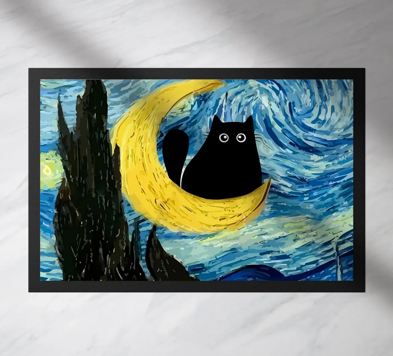 Gatto nero zerbino da Adrian Patel