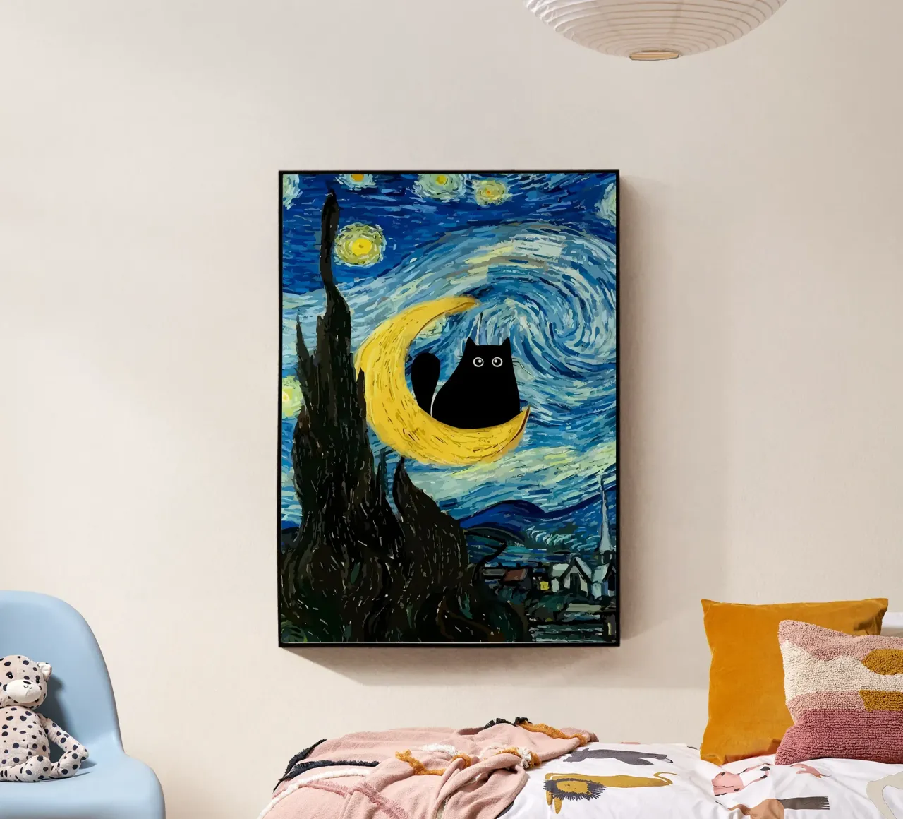 Gatto nero plexiglass da Adrian Patel