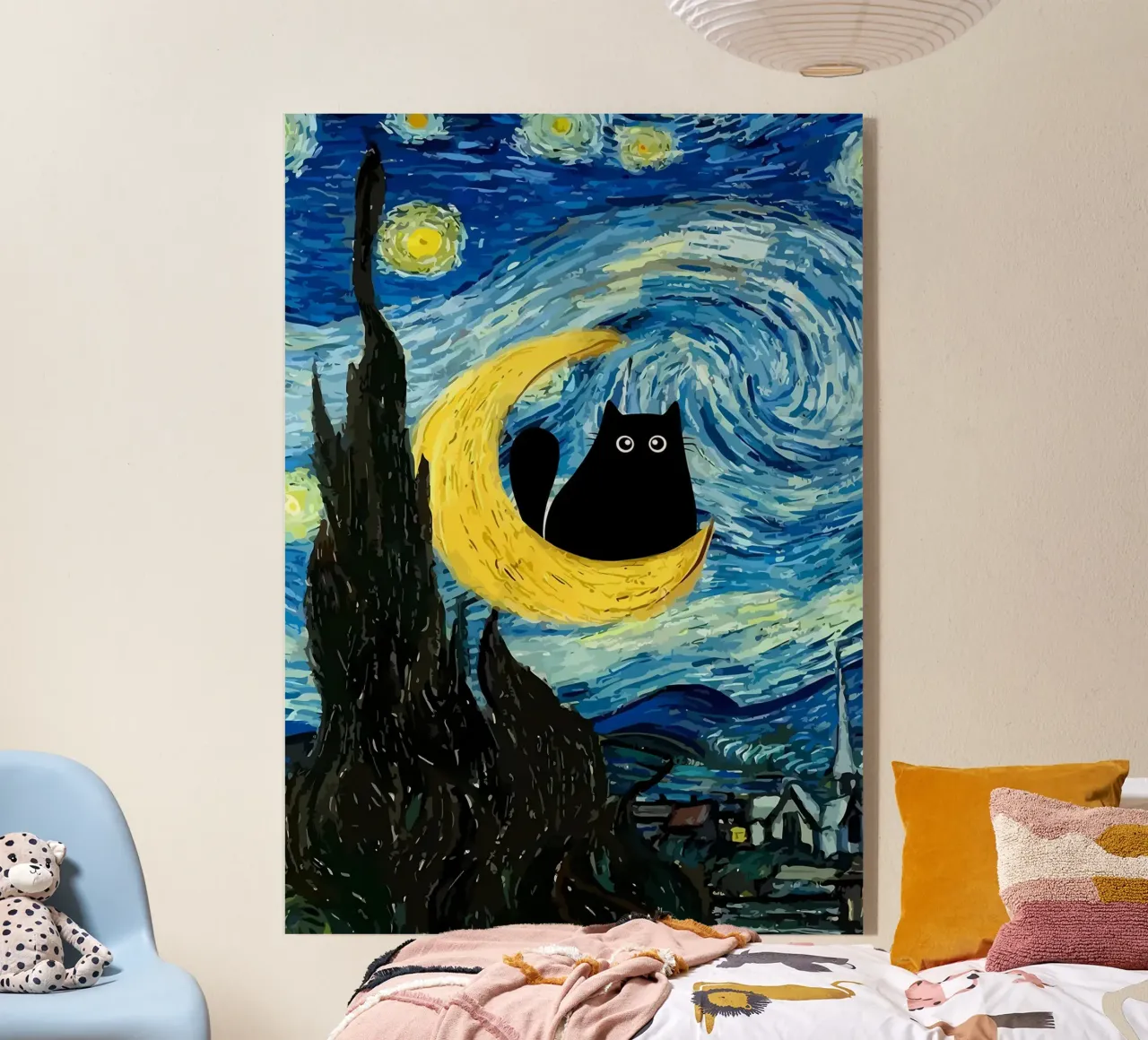 Gatto nero plexiglass da Adrian Patel