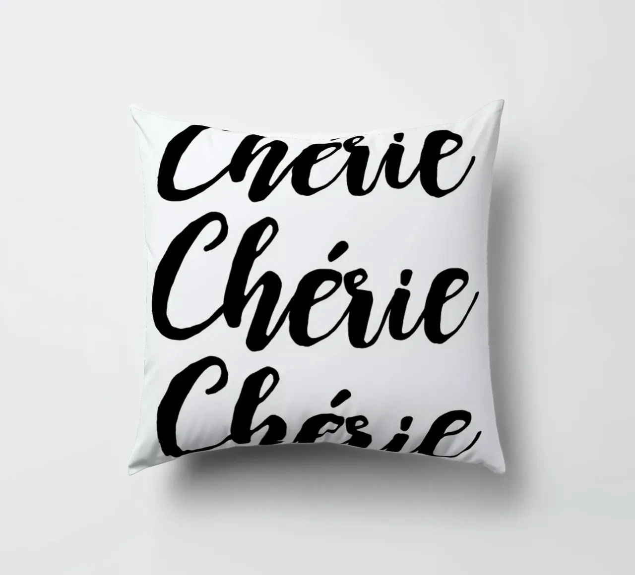 Chérie cuscino da typed