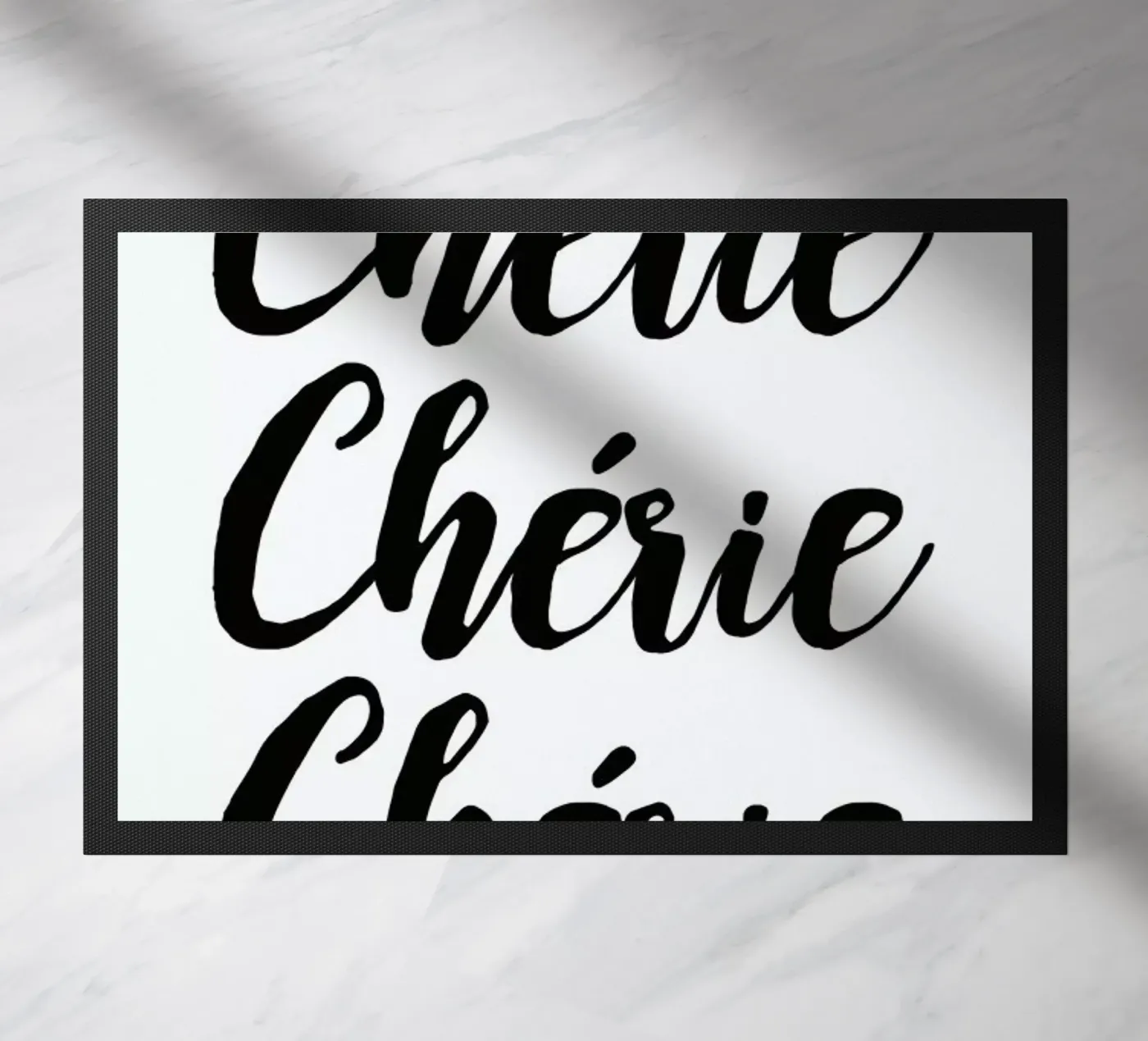 Chérie deurmat van typed