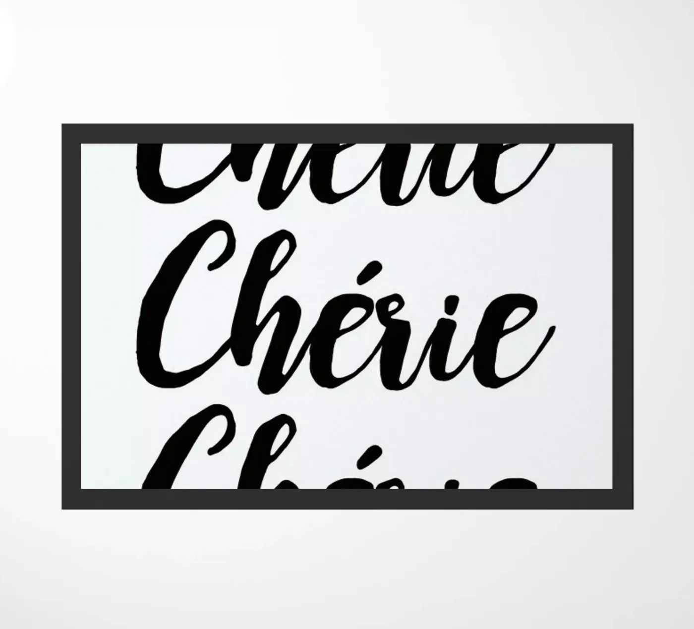 Chérie deurmat van typed