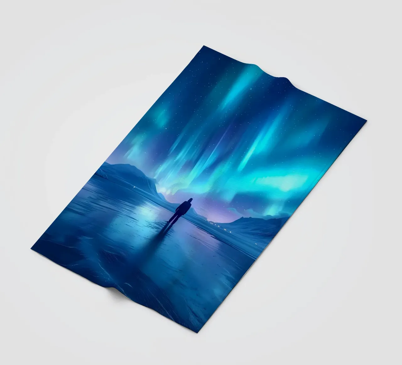 Paesaggio dell'Aurora Boreale coperta in pile da Matthew Katz