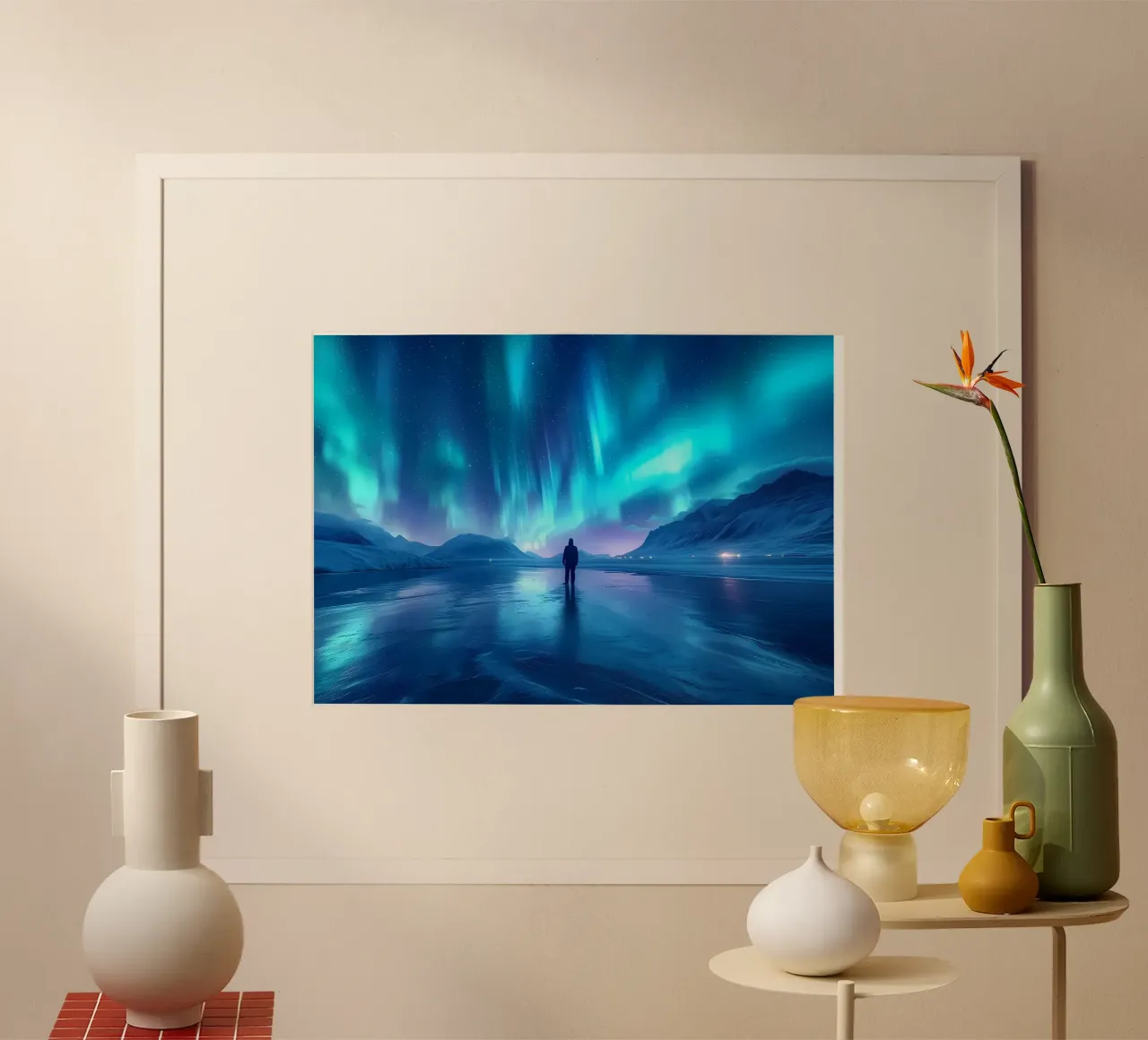 Paesaggio dell'Aurora Boreale carta hahnemühle da Matthew Katz
