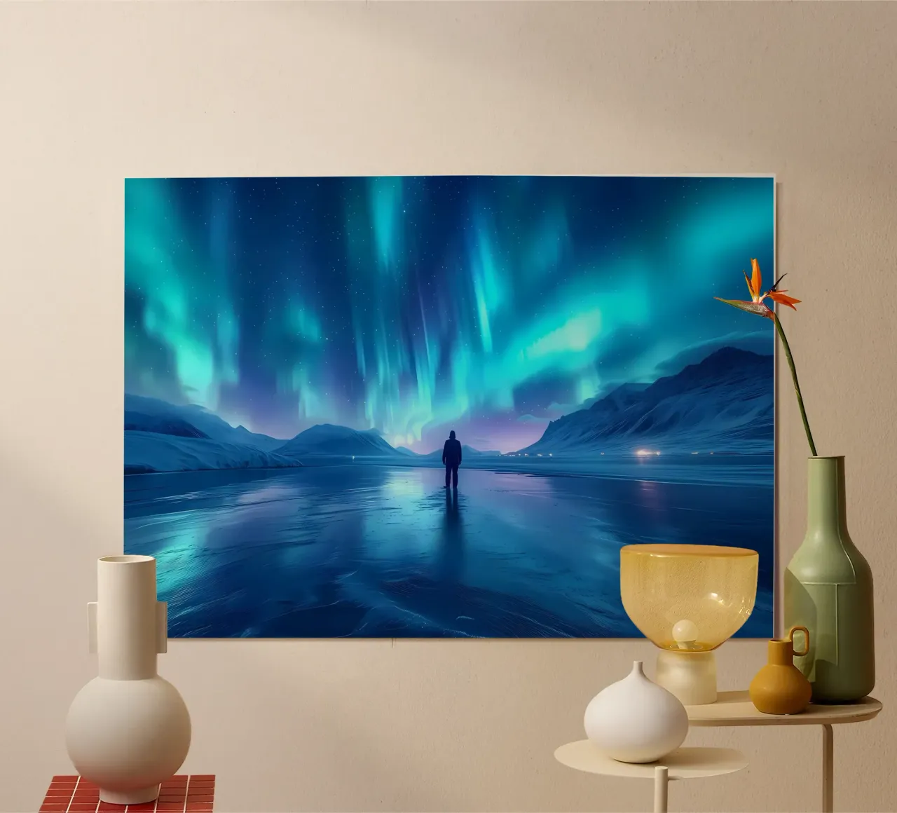Paesaggio dell'Aurora Boreale carta hahnemühle da Matthew Katz