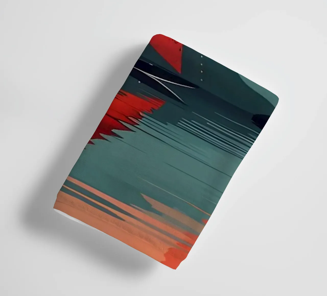 Mountain lake landscape towel by Bartosz Powalka