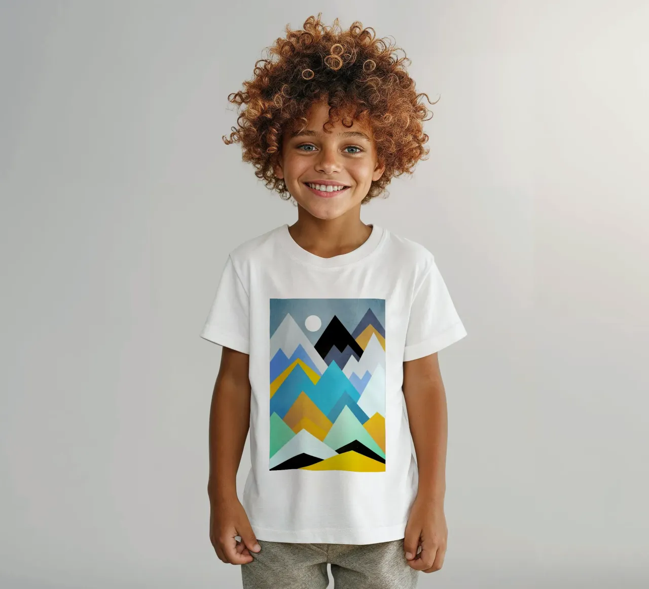A Golden Winter Day kids t-shirt by Elisabeth Fredriksson