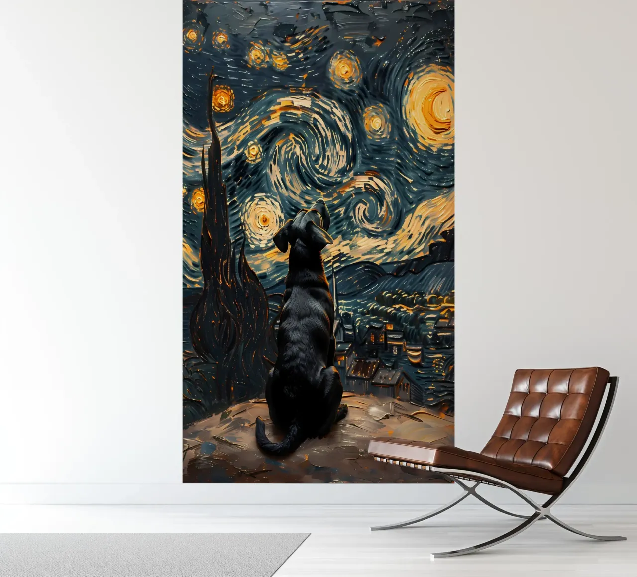 Dog In Starry Night photo wallpaper by Adrian Patel