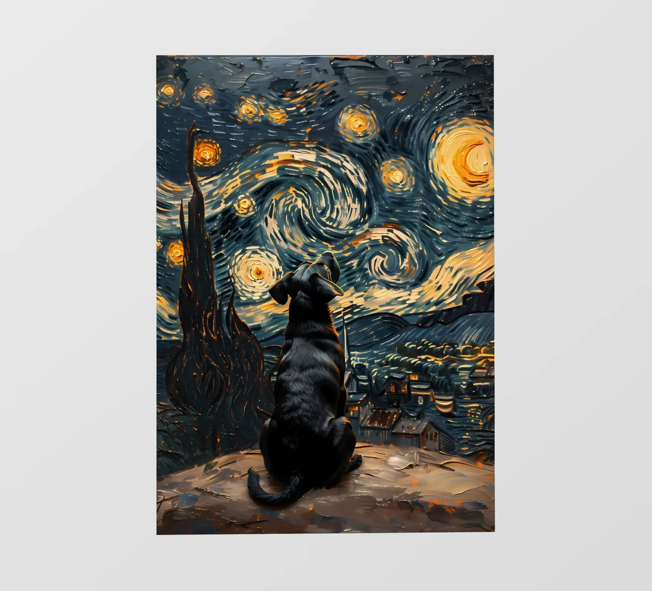 Dog In Starry Night photo wallpaper by Adrian Patel