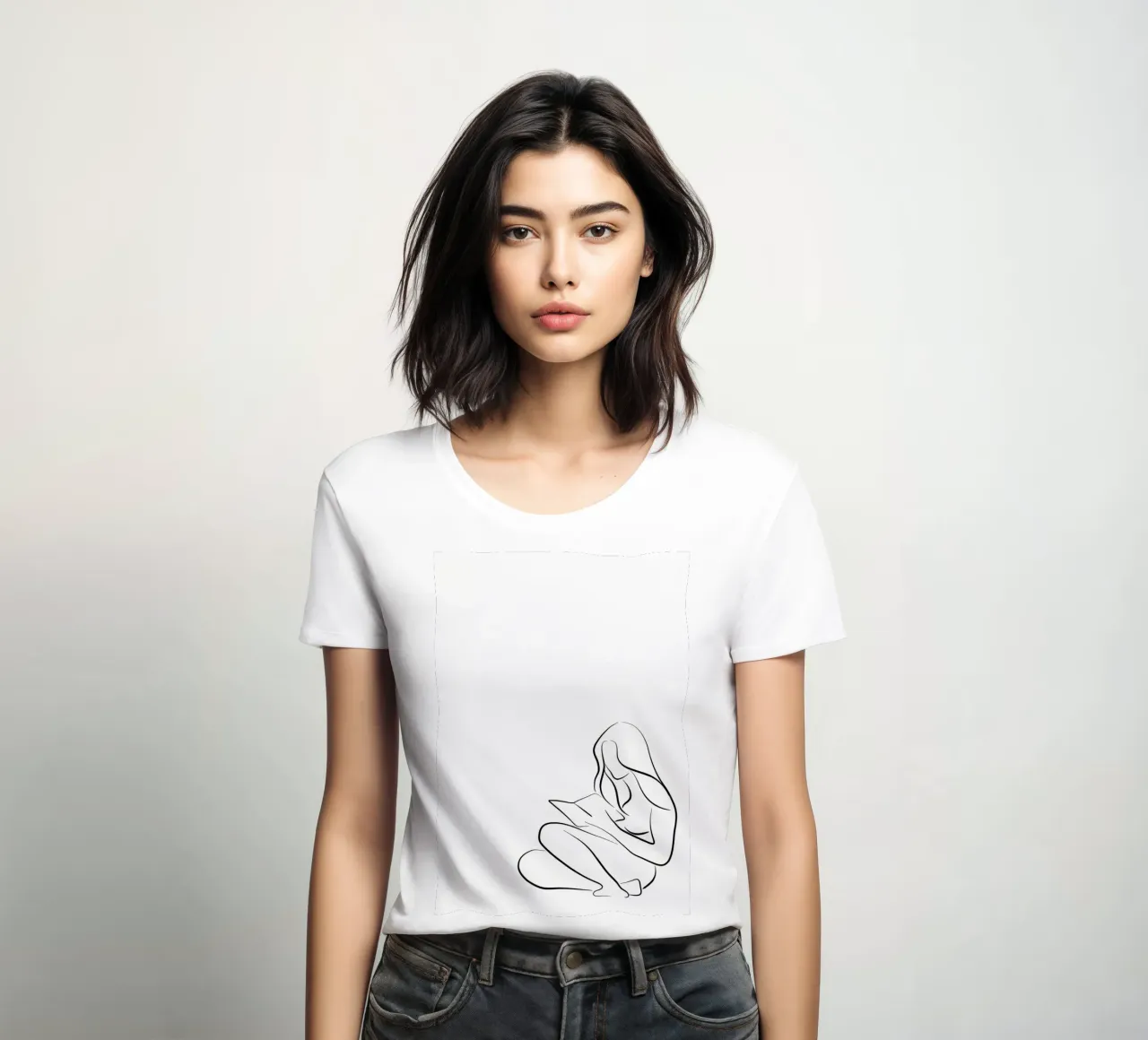 Reading Rita women's fitted t-shirt by Aiden Garcia