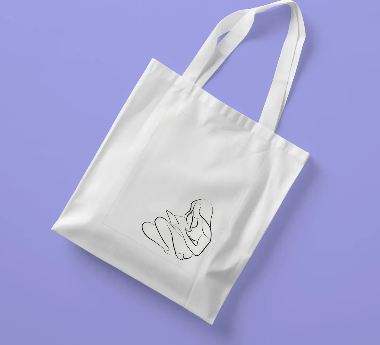 Reading Rita tote bag by Aiden Garcia