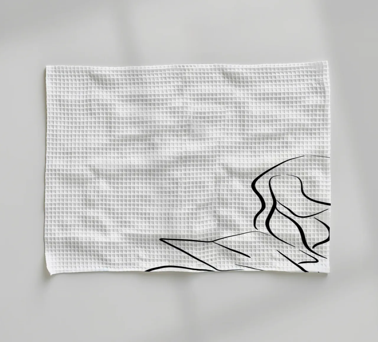 Reading Rita tea towel by Aiden Garcia
