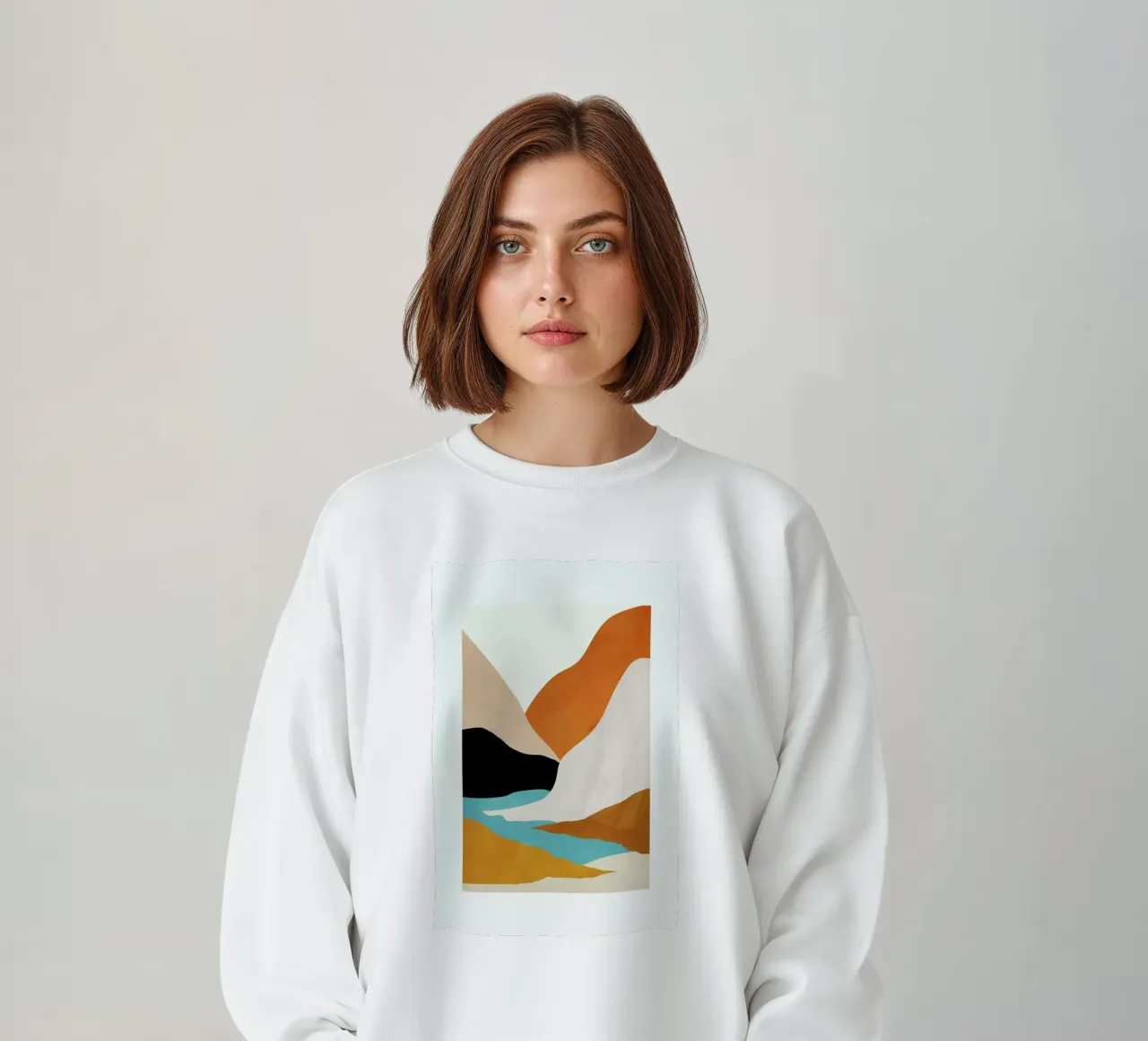 Mountainscape sweatshirt van Pure