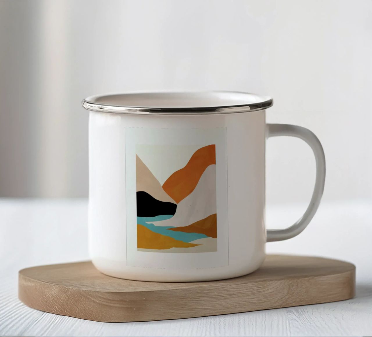 Mountainscape tazza in smalto da Pure