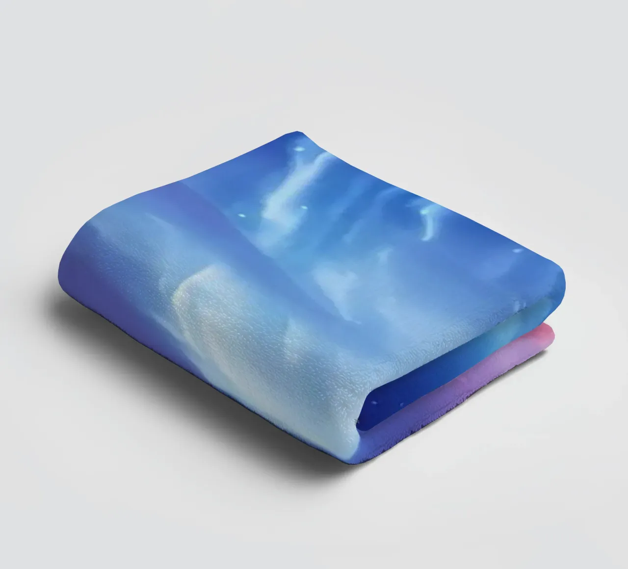 Northern Lights and Trees towel by Matthew Katz