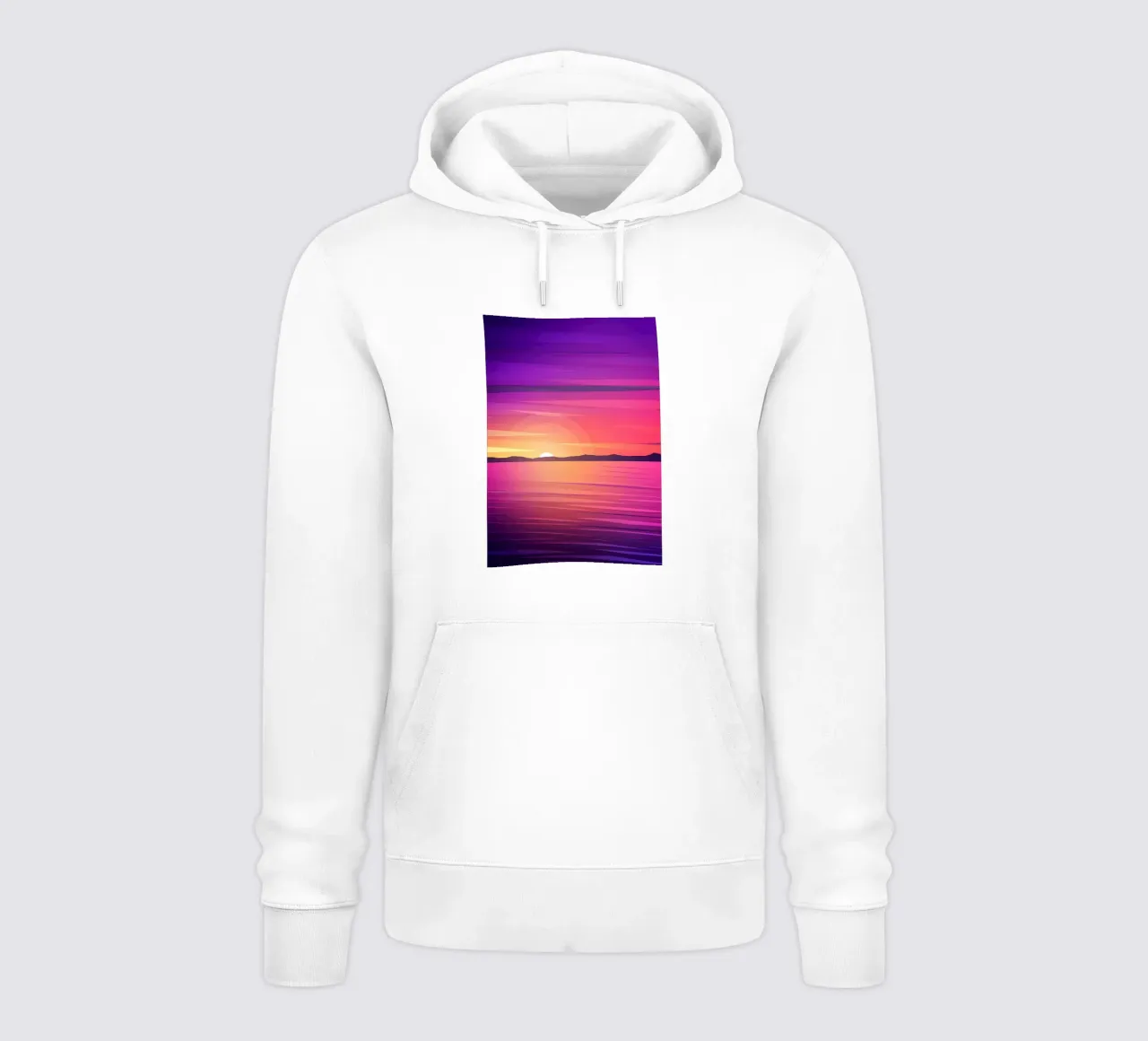 Orizzonte del tramonto felpa con cappuccio da Bartosz Powalka