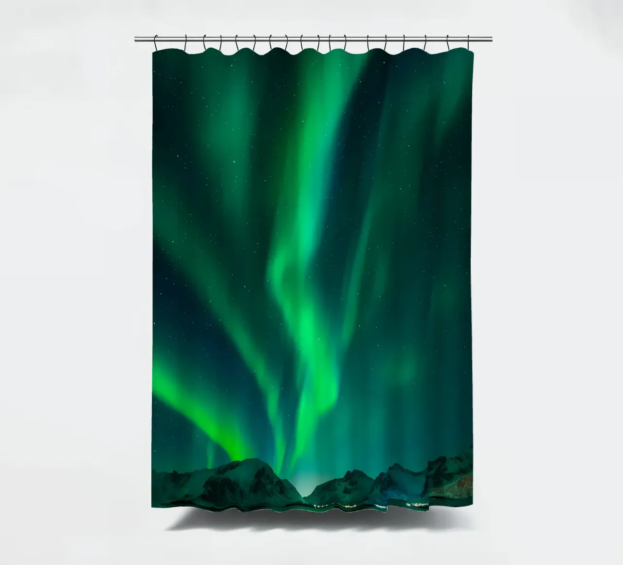 L'Aurora Boreale in Norvegia tenda da doccia da Matthew Katz