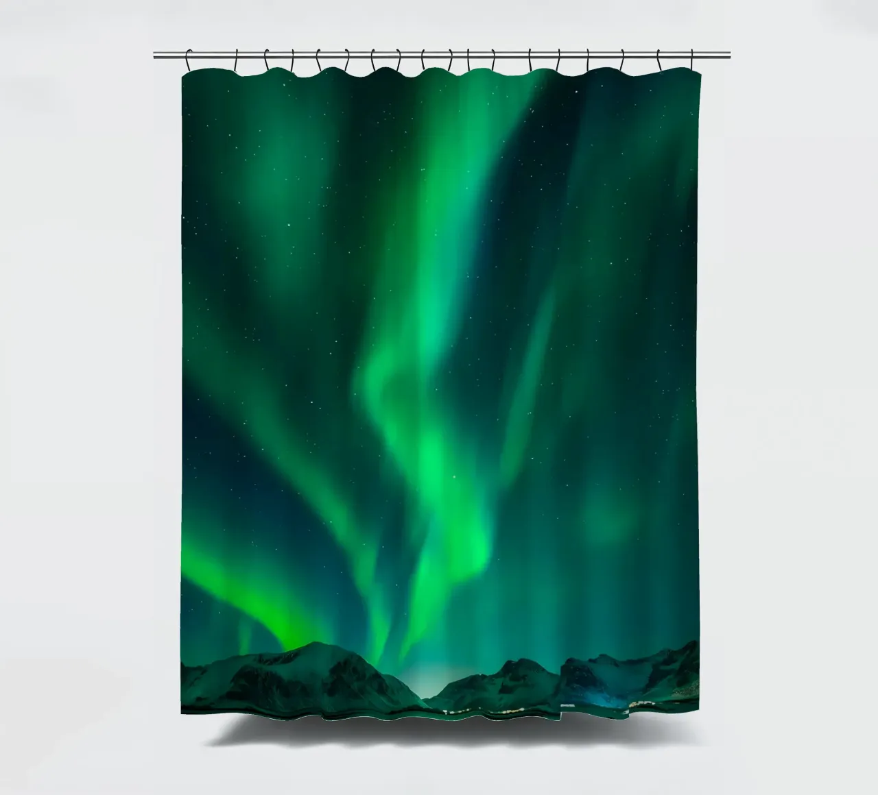 L'Aurora Boreale in Norvegia tenda da doccia da Matthew Katz