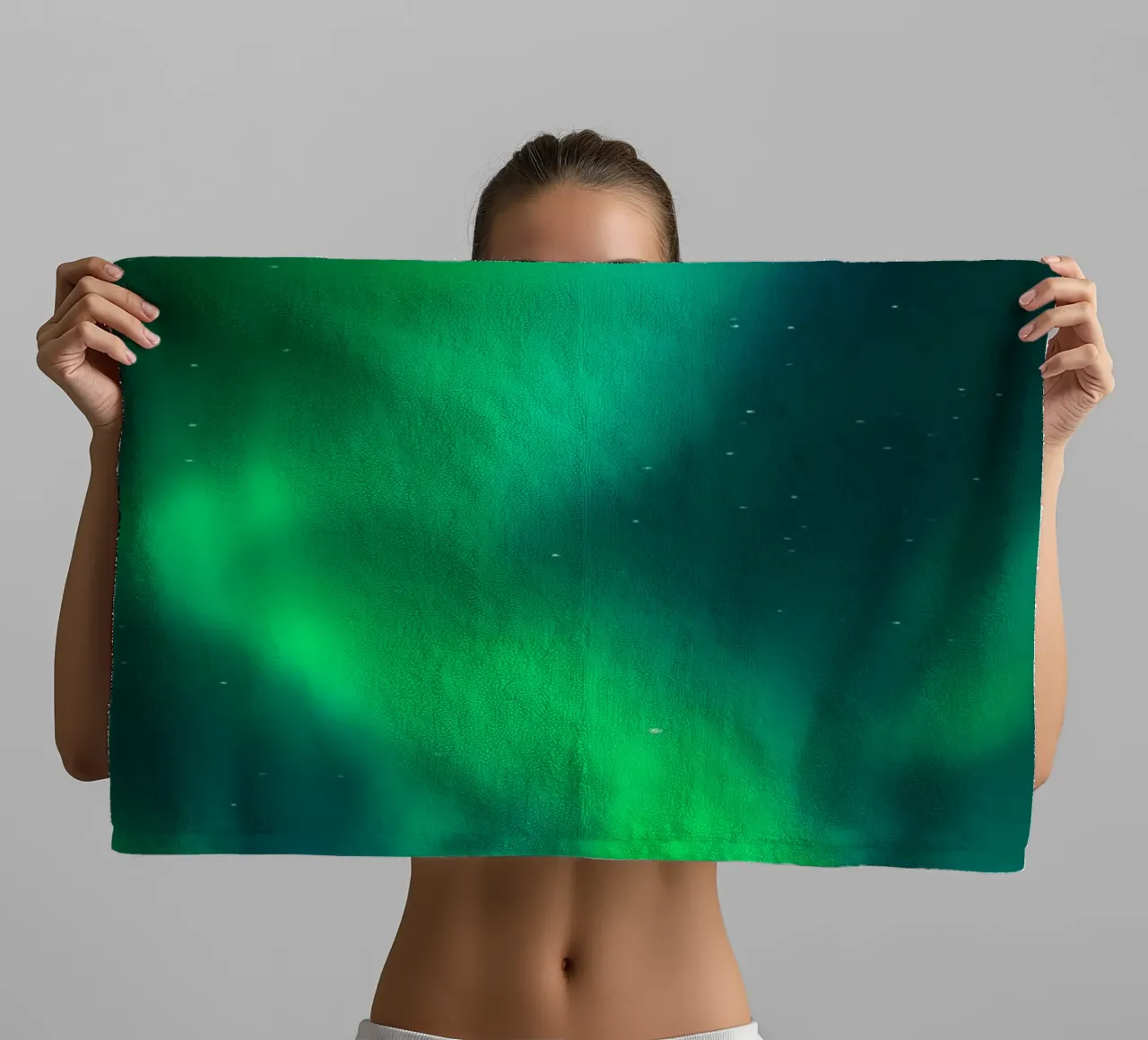 L'Aurora Boreale in Norvegia asciugamano da bagno da Matthew Katz