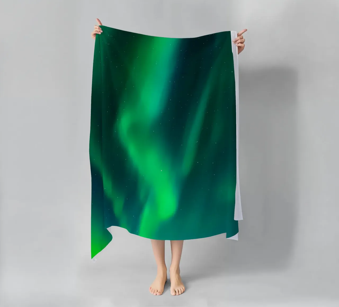 L'Aurora Boreale in Norvegia telo mare da Matthew Katz