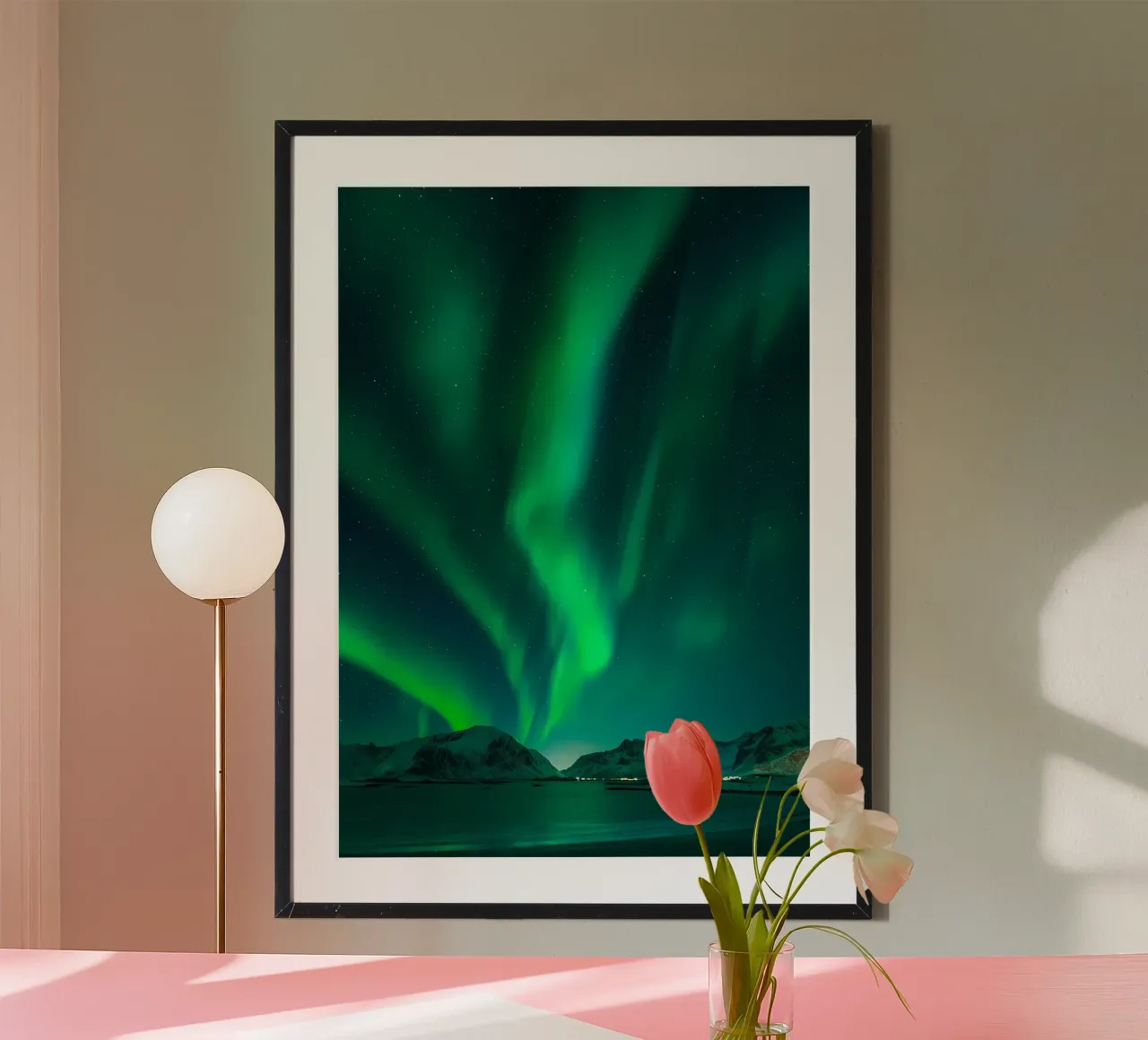 L'Aurora Boreale in Norvegia carta hahnemühle da Matthew Katz