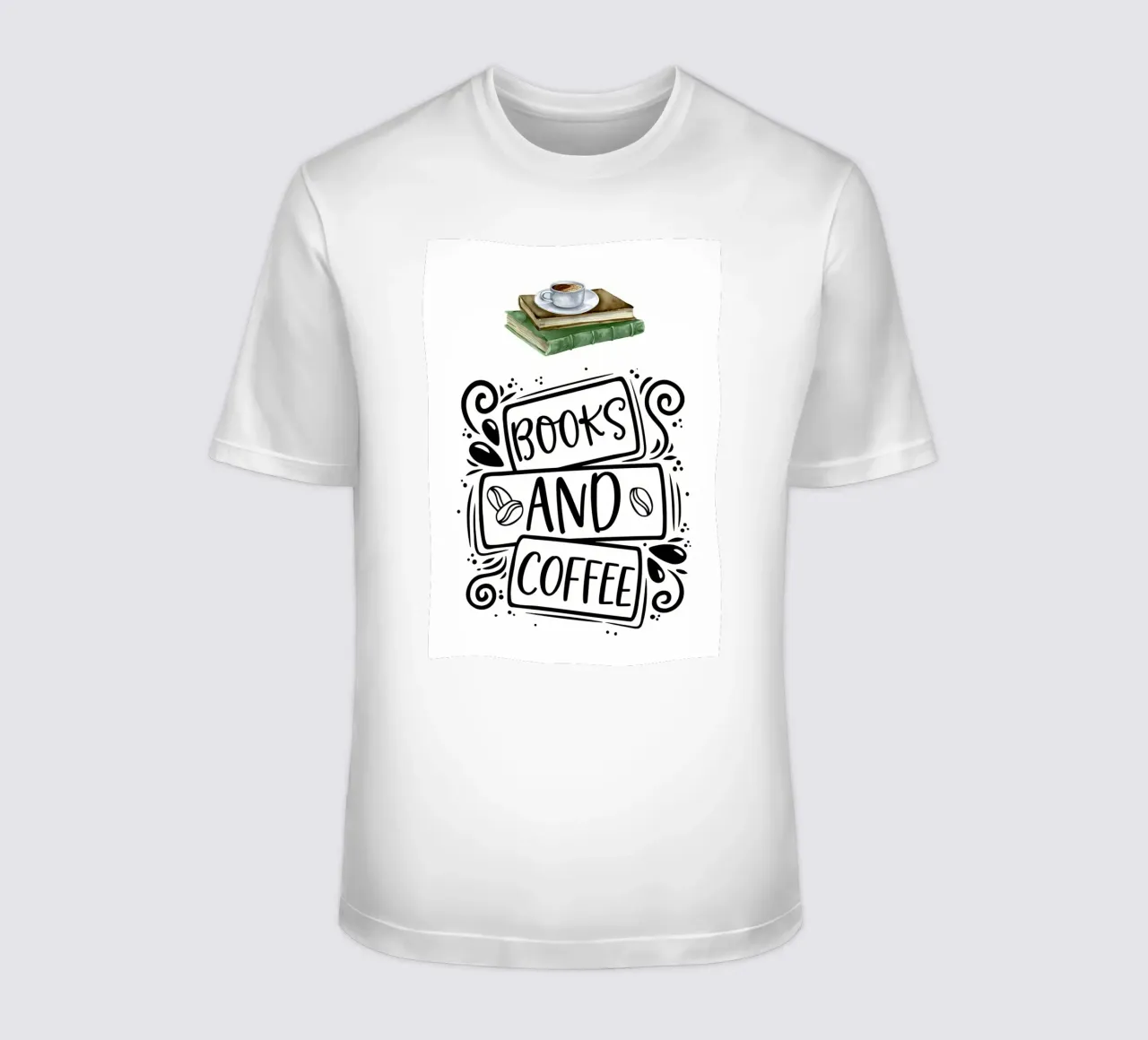 Libri e caffè t-shirt da Aiden Garcia