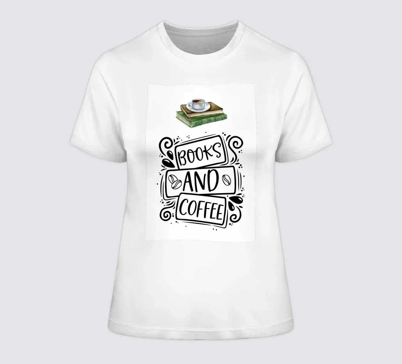 Libri e caffè t-shirt da donna da Aiden Garcia