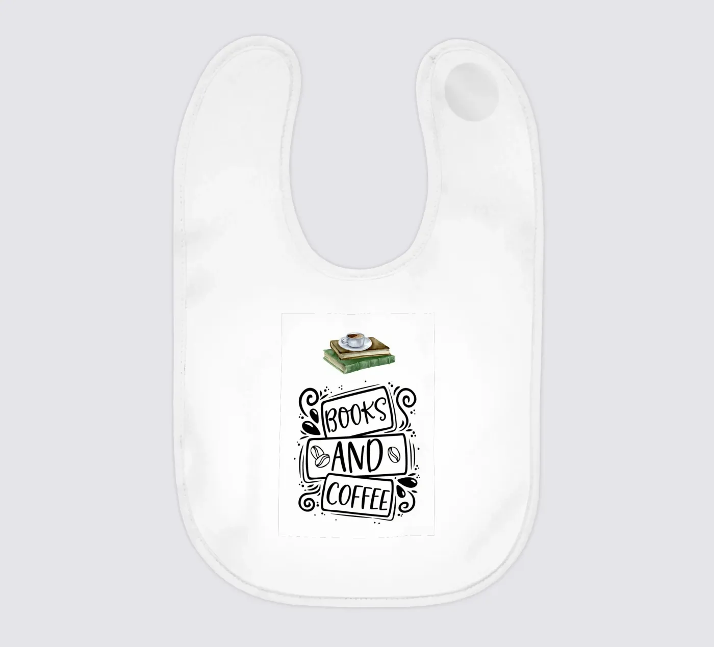 Libri e caffè bavaglino da Aiden Garcia